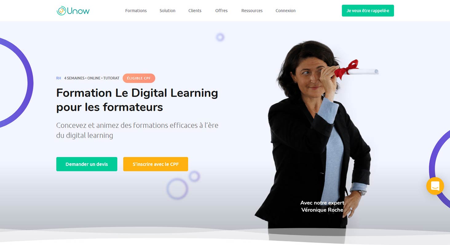 Digital Learning pour le Formateur, un spoc très utile 33 Spoc Unow Digital Learning