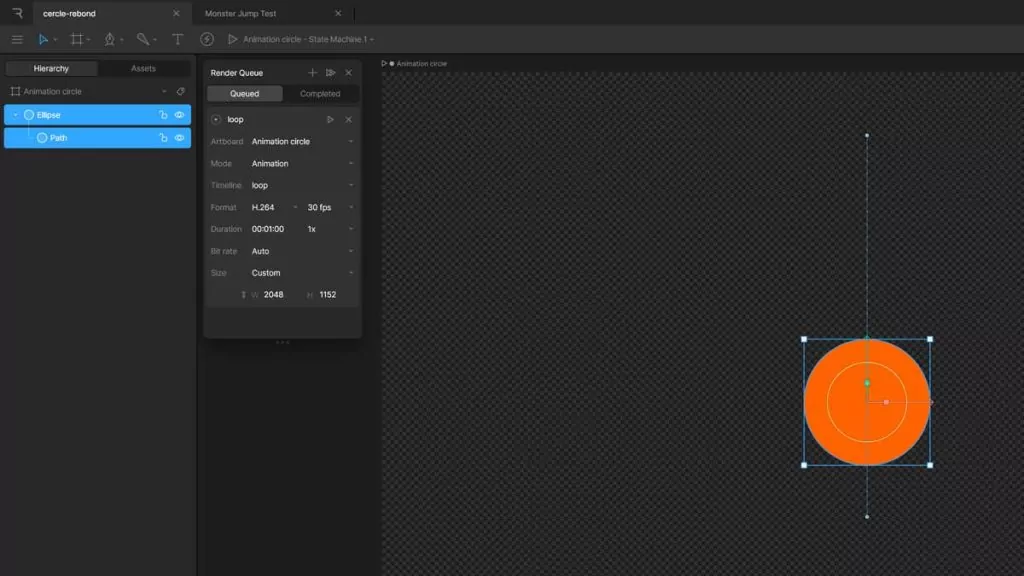 Maîtrisez l'export vidéo Rive et dites adieu aux bords pixelisés ! 5 render queue rive app