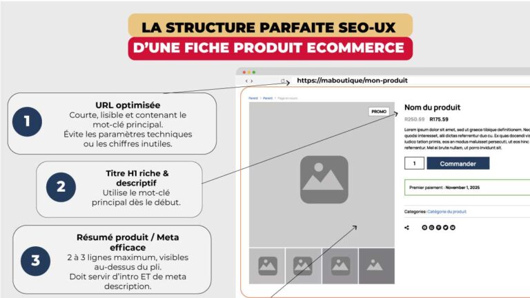 La checklist pour une fiche produit bien optimisée (SEO + UX) 4 Checklist fiche SEO WordPress WooCommerce