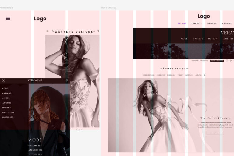 Wireframe Architecture de Navigation