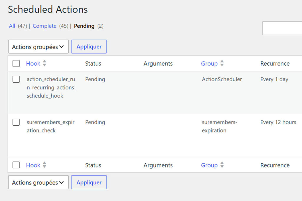 Action Scheduler dans WordPress : le moteur invisible 3 scheduled actions
